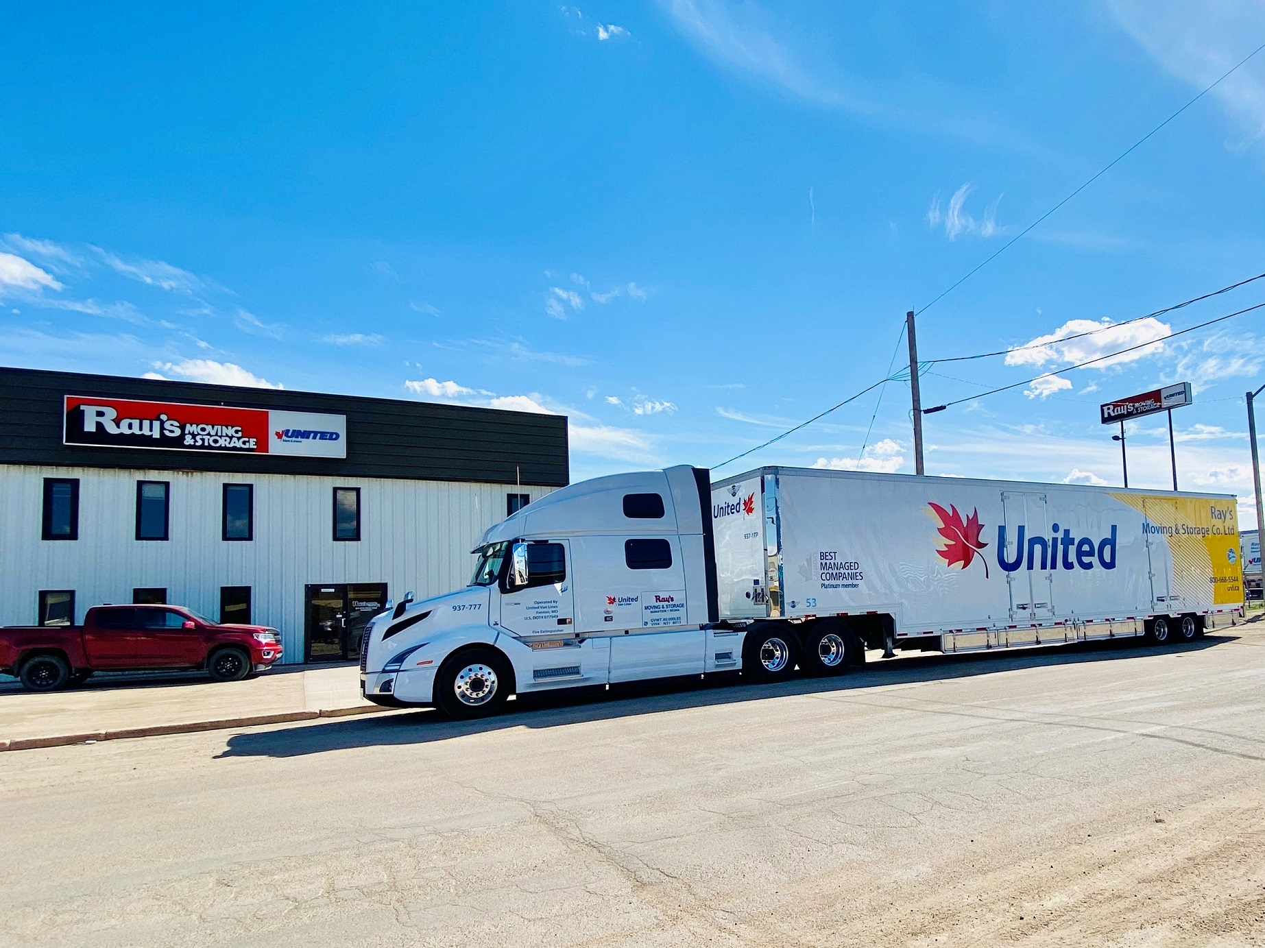 Truck Trailer in front of bldg 1